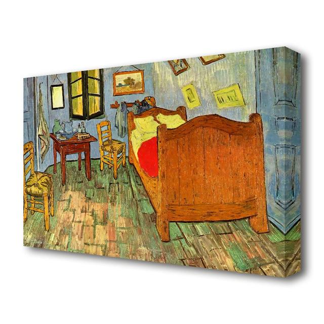 'Bedroom' by Vincent Van Gogh Oil Painting Print on Wrapped Canvas East Urban Home Size: 101.6 cm H x 142.2 cm W on Productcaster.