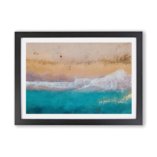 Walking Upon A Beach In Corfu Greece - Single Picture Frame Print East Urban Home Frame Option: Black, Size: 33cm H x 45cm W x 2cm D on Productcaster.