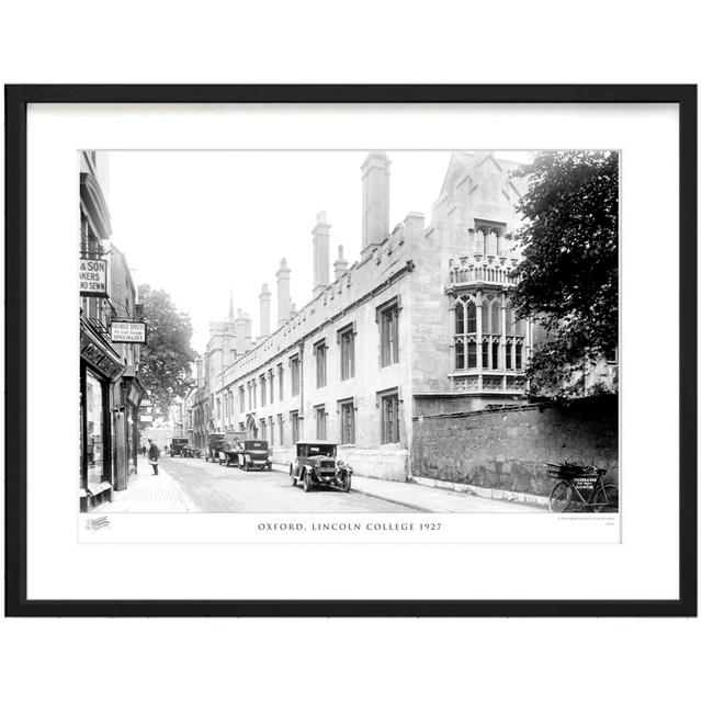 'Oxford, Lincoln College 1927' by Francis Frith - Picture Frame Photograph Print on Paper The Francis Frith Collection Size: 45cm H x 60cm W x 2.3cm D on Productcaster.