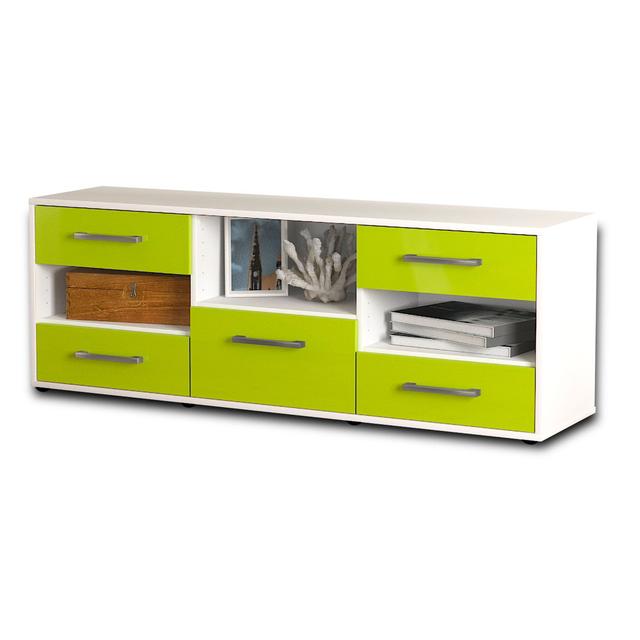 Baxy TV Stand Brayden Studio Colour: Green/White on Productcaster.