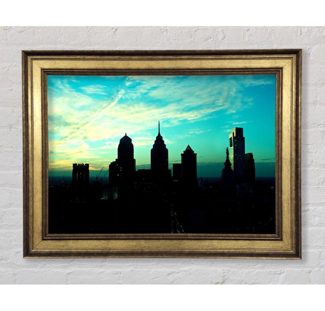 Philadelphia Usa - Single Picture Frame Art Prints Brayden Studio Size: 59.7cm H x 84.1cm W x 8cm D on Productcaster.