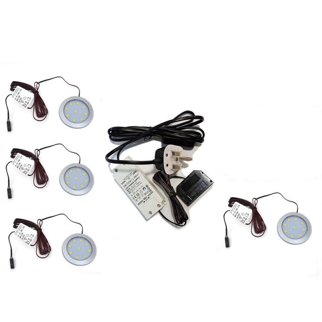 Erachidia LED Under Cabinet Puck Light (Set of 4) Symple Stuff on Productcaster.