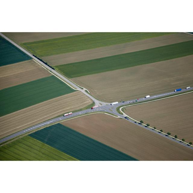 Aerial view of rural cross roads 17 Stories Size: 30cm H x 46cm W x 3.8cm D on Productcaster.