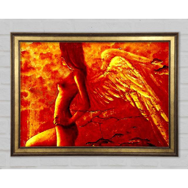 Orange Angel Wings - Print Rosalind Wheeler Size: 84.1cm H x 118.9cm W x 1.5cm D on Productcaster.