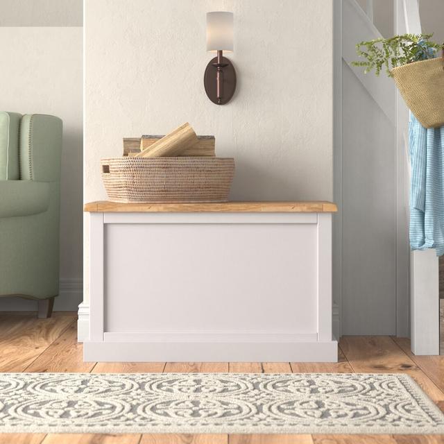 Arlesey Blanket Chest Fernleaf Base Colour: Grey on Productcaster.