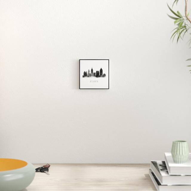 Atlanta Watercolour - Graphic Art Print East Urban Home Size: 114.3cm H x 114.3cm W x 3.05cm D, Format: Black Framed Paper on Productcaster.