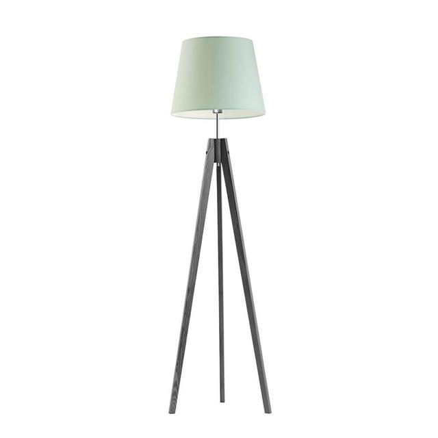 149 cm Tripod-Stehlampe Bert ScanMod Design Lampenschirmfarbe: Minze, Gestellfarbe: Aschgrau on Productcaster.