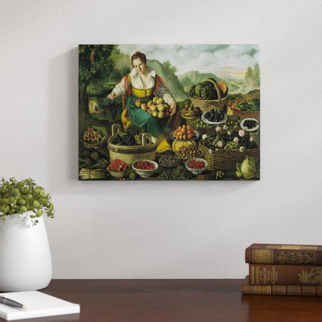 The Fruit Seller by Vincenzo Campi Framed Art Print East Urban Home Size: 30cm H x 40cm W x 2.3cm D on Productcaster.