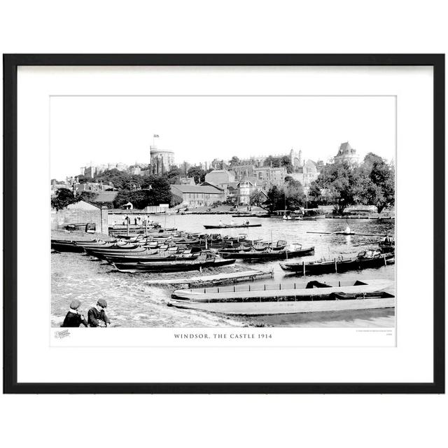 'Windsor, the Castle 1914' by Francis Frith - Picture Frame Photograph Print on Paper The Francis Frith Collection Size: 60cm H x 80cm W x 2.3cm D on Productcaster.