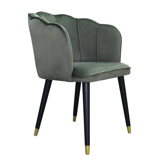 Batelov Upholstered Dining Chair Fairmont Park Upholstery Colour: Green on Productcaster.