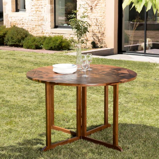 Lapithos Counter Height Teak Solid Wood Dining Set Rosalind Wheeler on Productcaster.