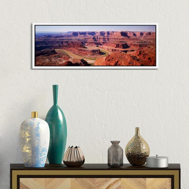 River Flowing Through A CanyonCanyonlands National Park, Utah, USA by Panoramic Images - Panoramic Gallery-Wrapped Canvas Giclée on Canvas Gracie Oaks on Productcaster.