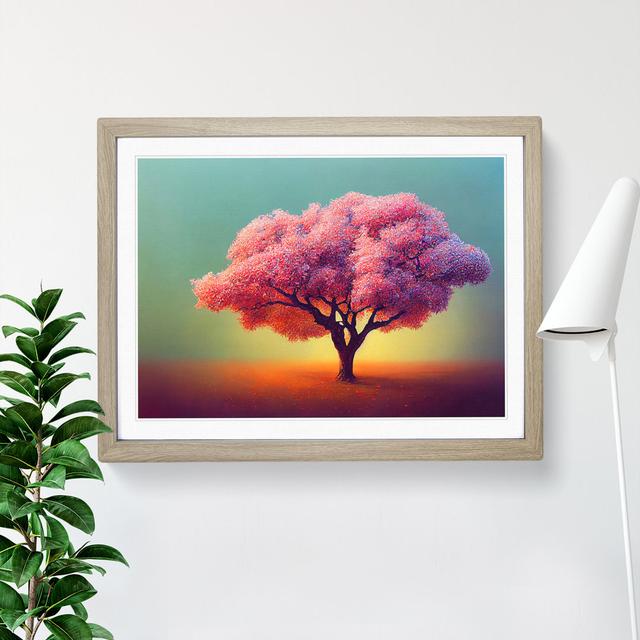 Animated Apple Tree - Picture Frame Graphic Art 17 Stories Size: 25cm H x 34cm W, Frame Colour: Grey on Productcaster.