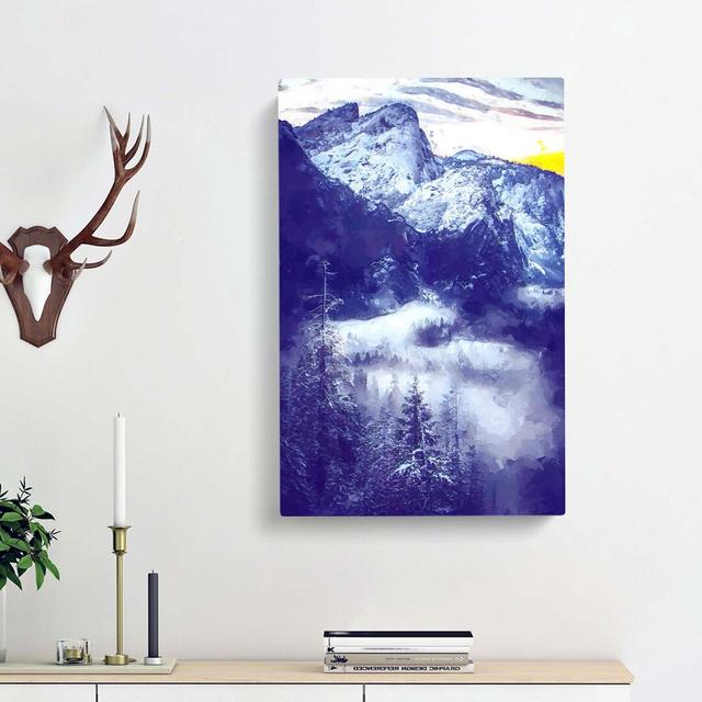 Fog In Yosemite In Abstract - Wrapped Canvas Print East Urban Home Size: 50cm H x 35cm W x 3cm D on Productcaster.