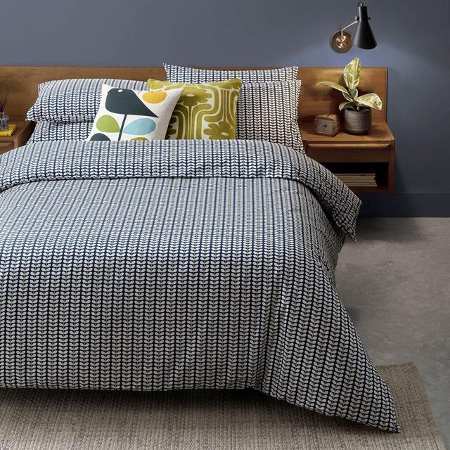 Orla Kiely Tiny Stem Whale Duvet Cover Orla Kiely Size: Double Duvet Cover on Productcaster.