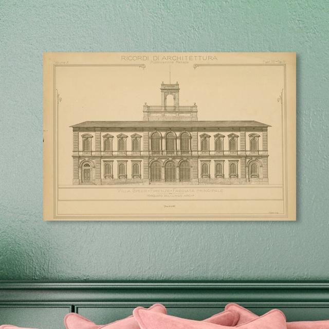 Villa Speer - Wrapped Canvas Print East Urban Home Size: 20 cm H x 30 cm W on Productcaster.