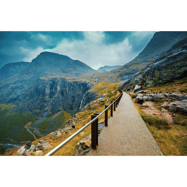 Walkway on the Mountain by Vvvita - Wrapped Canvas Photograph Alpen Home Size: 20cm H x 30cm W on Productcaster.