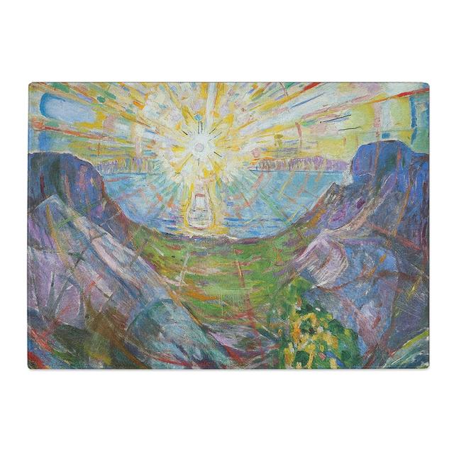 The Sun by Edvard Munch Chopping Board East Urban Home Size: 0.4cm H x 28.5cm W x 39cm L on Productcaster.