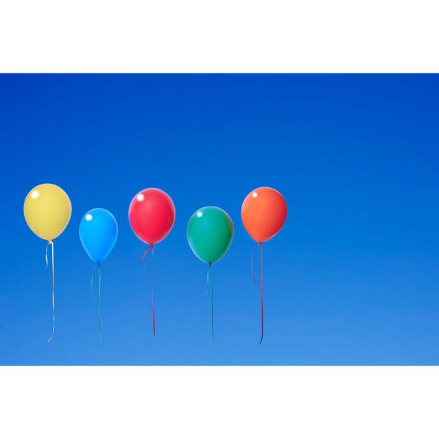 Five Colourful Balloons - Print Latitude Run Size: 51cm H x 76cm W on Productcaster.