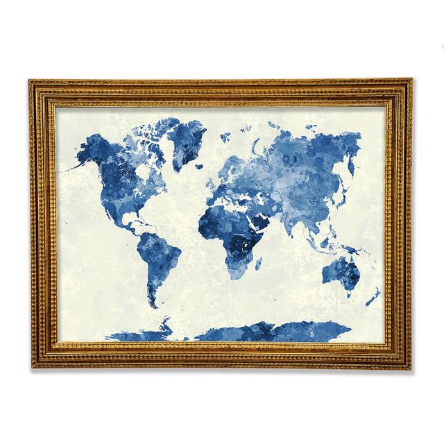 Map Of The World 4 - Print Longshore Tides Size: 84.1cm H x 118.9cm W x 3cm D on Productcaster.