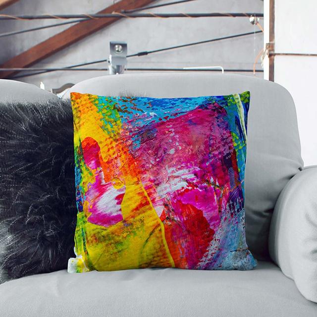 Abstract Square Throw Cushion East Urban Home Size: 40 x 40 cm on Productcaster.