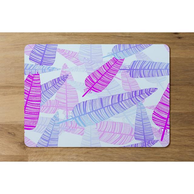 Ronna Feathers Placemat (Set of 4) Latitude Vive on Productcaster.