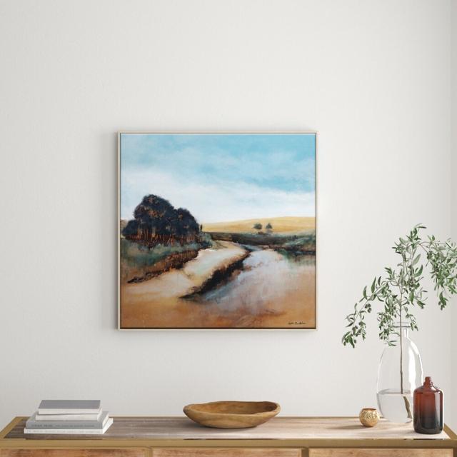 Story Brook by Lydia Ben-Natan - Painting on Canvas East Urban Home Frame Options: Timber, Size: 61cm H x 61cm W on Productcaster.