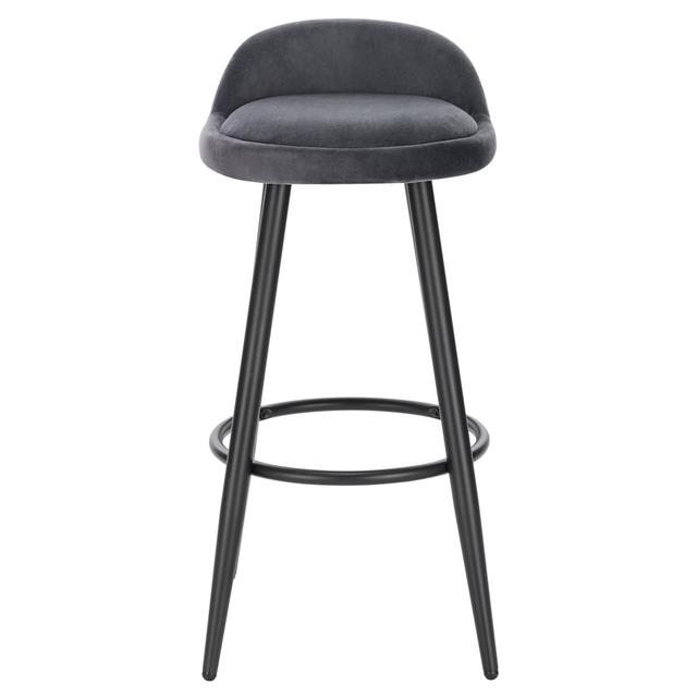 69.5 cm Askern bar stool set (Set of 2) Corrigan Studio Upholstery Colour: Dark Grey on Productcaster.