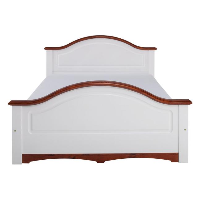 Pinnix Bed Frame Rosalind Wheeler Size: Super King (6'), Colour: White/Cherry on Productcaster.