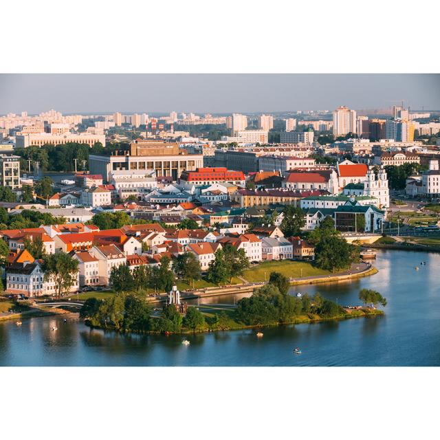 Cityscape of Minsk by Bruev - Wrapped Canvas Photograph 17 Stories Size: 20cm H x 30cm W on Productcaster.