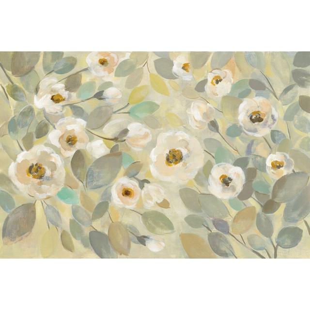 Blooming Branches Flower by Silvia Vassileva - Wrapped Canvas Painting Print Rosalind Wheeler Size: 20cm H x 30cm W x 3.8cm D on Productcaster.