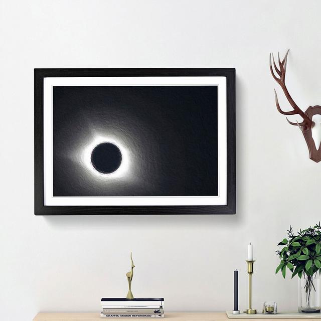 Total Eclipse of the Moon - Picture Frame Painting Print East Urban Home Frame Option: Black Framed, Size: 27cm H x 36cm W x 2cm D on Productcaster.