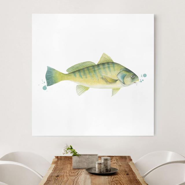 Color -catching perch on canvas Haus am Meer Format: 260 g/m² Canvas, Maße: 80 cm H x 80 cm B on Productcaster.