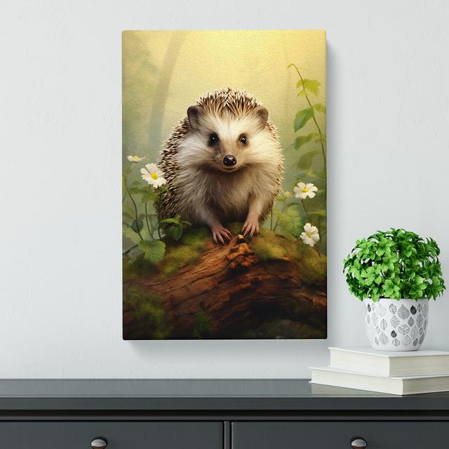 Hedgehog Tachisme No.2 - Print Alpen Home Size: 76cm H x 50cm W x 3cm D on Productcaster.