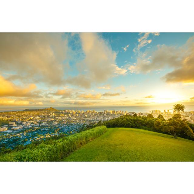 Rockwood Hawaiian Sunset by Bennymarty - Wrapped Canvas Print Latitude Run Size: 30cm H x 46cm W 3.8cm D on Productcaster.