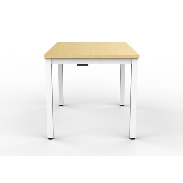 Pinkert Rectangle Height Adjustable 120cm L Modular Training Table Brayden Studio Size: 74cm H x 140cm W x 80cm D, Finish: Mapple on Productcaster.