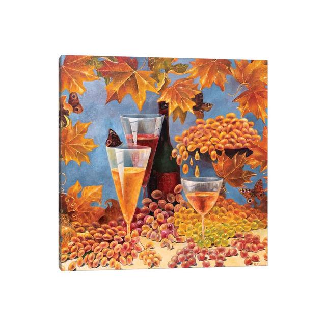 Taste of Autumn by Helena Lose - Wrapped Canvas Painting ClassicLiving Size: 93.98cm H x 93.98cm W x 1.905cm D on Productcaster.