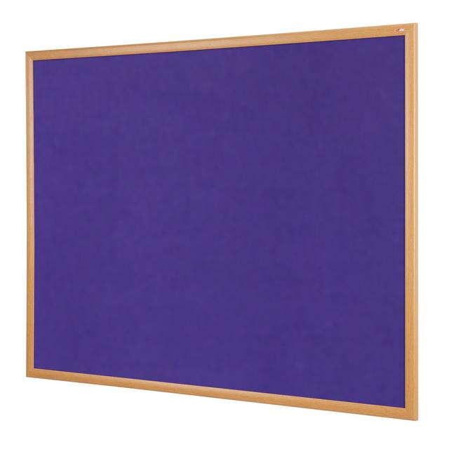 Wall Mounted Bulletin Board Symple Stuff Size: 90cm H x 120cm W, Colour: Purple Loop Nylon on Productcaster.