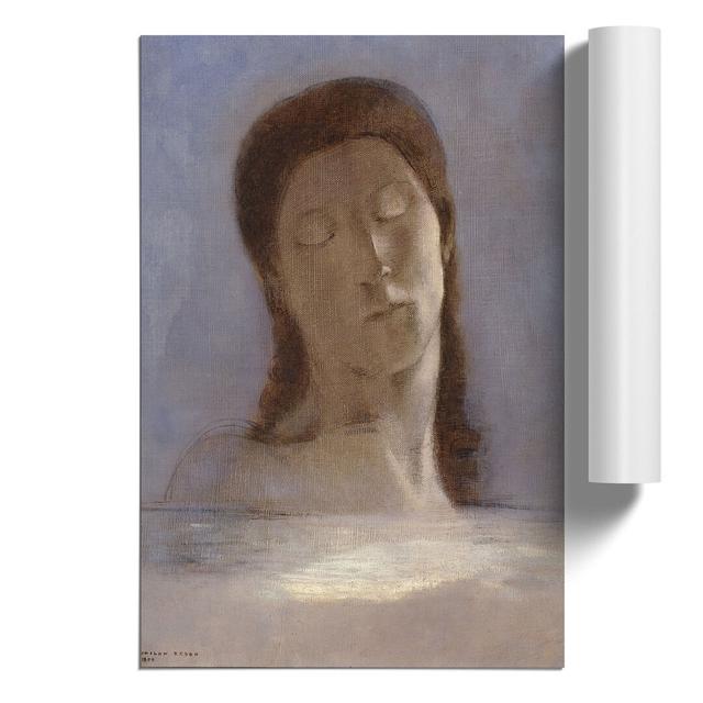 Closed Eyes by Odilon Redon - Unframed Painting East Urban Home Size: 30cm H x 21cm W x 0.1cm D on Productcaster.