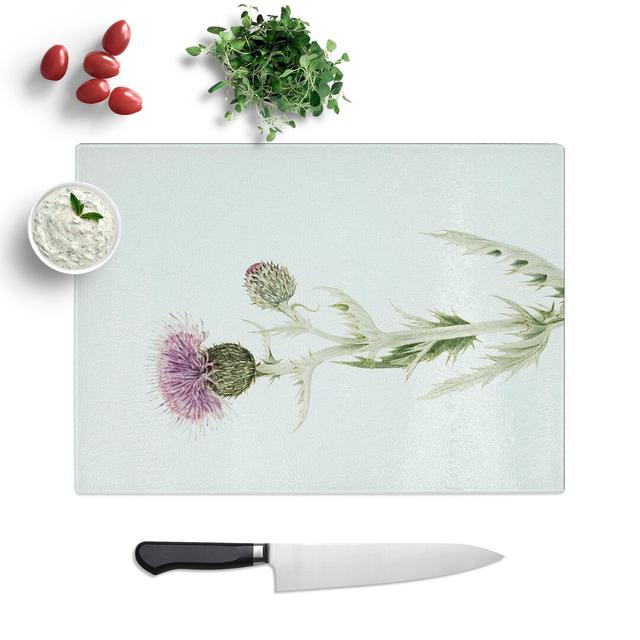 Prairie Thistle by Mary Vaux Walcott Chopping Board East Urban Home Size: 0.4cm H x 28.5cm W x 39cm L on Productcaster.