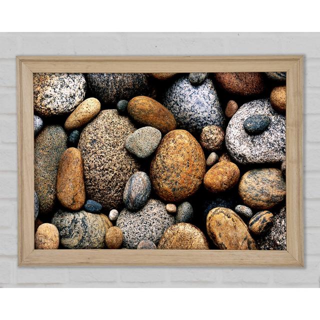 Pebbles - Einzelner Bilderrahmen Kunstdrucke Ebern Designs Größe: 84,1 cm H x 118,9 cm B x 1,5 cm T on Productcaster.