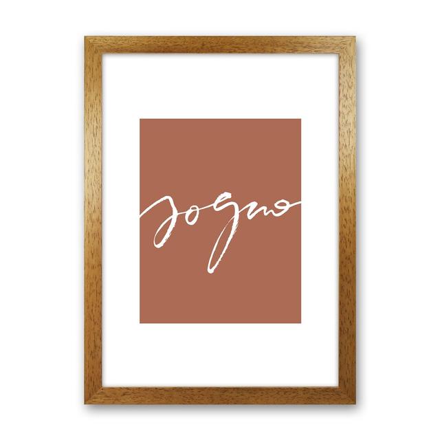 Sogno - Typography Print on Paper Latitude Run Frame Option: Oak Frame, Size: 88cm H x 64cm W x 3cm D on Productcaster.