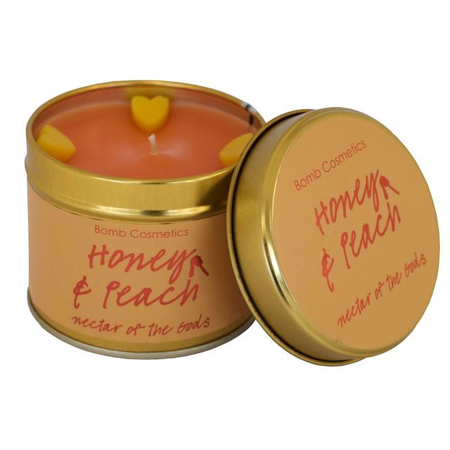 Honey & Peach Scented Jar Candle Bomb Cosmetics on Productcaster.