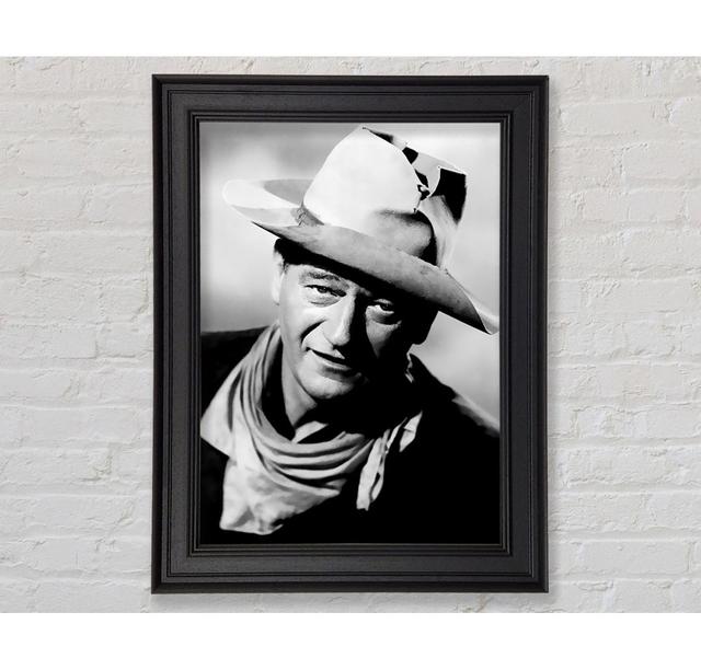 John Wayne Cowboy - Print Rosalind Wheeler Size: 42cm H x 29.7cm W x 8cm D, Format: Black Framed Paper on Productcaster.