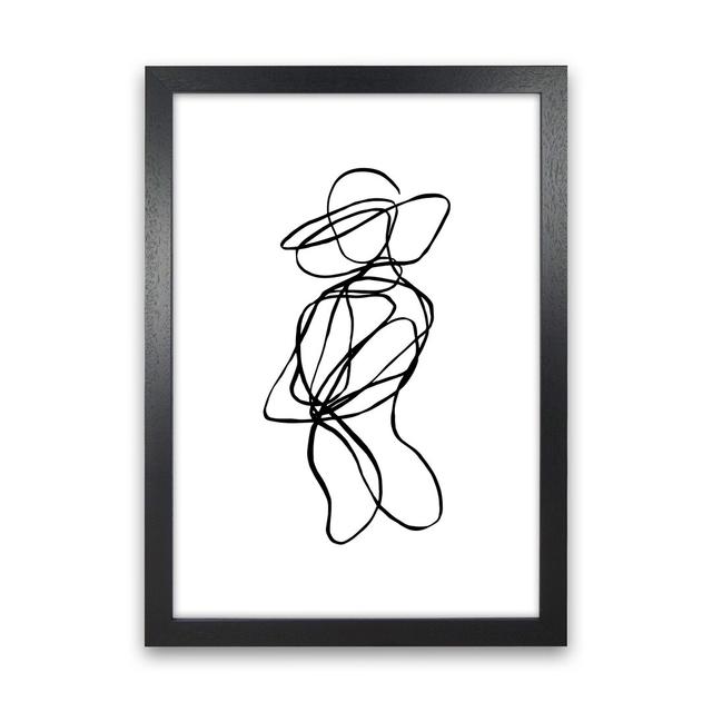 Tangled Lines Female5 by Planeta444 - No Frame Print Metro Lane Frame Option: Black Framed, Size: 88cm H x 64cm W x 3cm D on Productcaster.