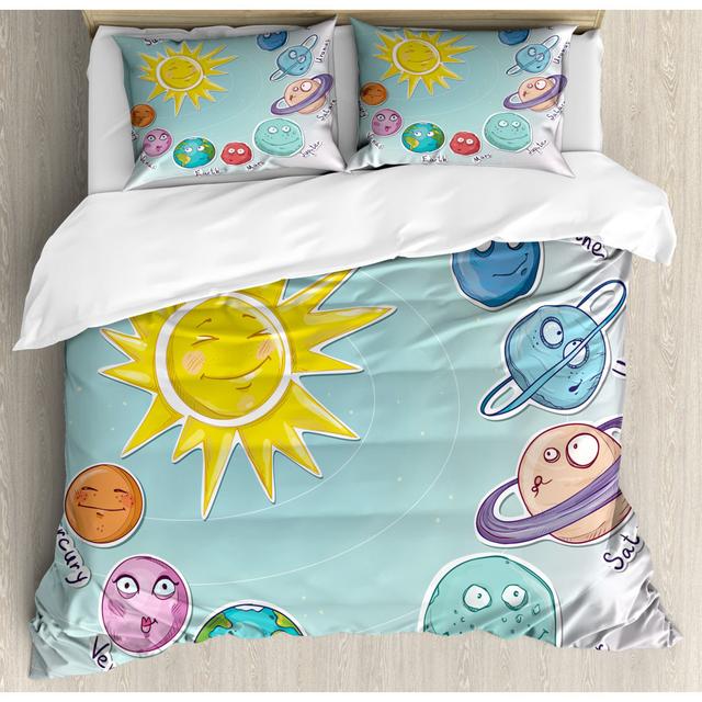 Breelee No Pattern [EU ONLY] Duvet Cover Set with Pillowcases 17 Stories Size: Kingsize - 2 Standard Pillowcases on Productcaster.