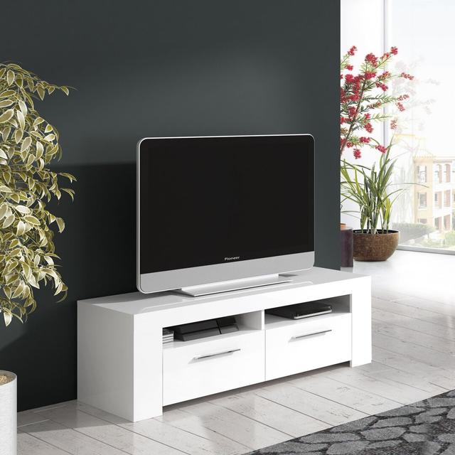 Kajetan TV Stand for TVs up to 88" Latitude Run Colour: White Artik on Productcaster.