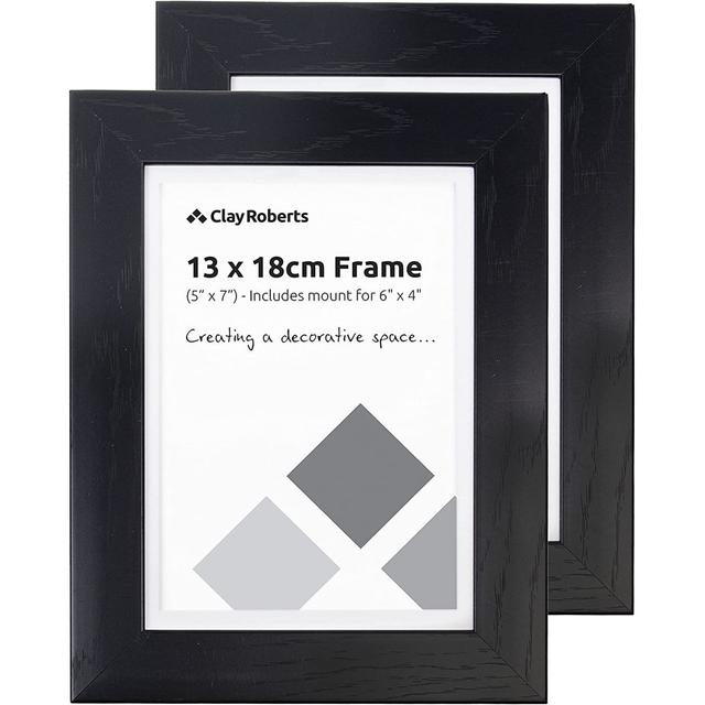 5" X 7" Single Picture Frame (Set of 2) Clay Roberts Colour: White on Productcaster.