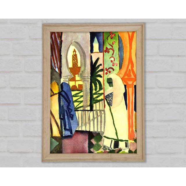 August Macke In The Temple Hall 1 - Print Bright Star Size: 84.1cm H x 59.7cm W x 1.5cm D on Productcaster.