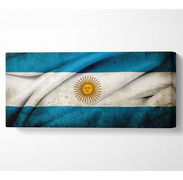 Argentina Sun Flag - Wrapped Canvas Art Prints Highland Dunes Size: 71cm H x 162.5cm W on Productcaster.